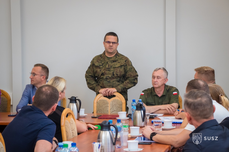 Spotkanie Rady Miejskiej w Suszu z przedstawicielami Wojska Polskiego