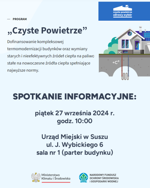 Czyste Powietrze - spotkanie informacyjne