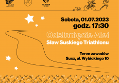 Odsłonięcie Alei Sław Suskiego Triathlonu 2023