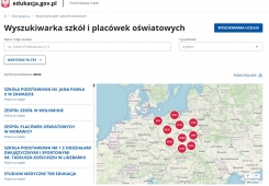 WYSZUKIWARKA SZKÓŁ I UCZELNI - edukacja.gov.pl